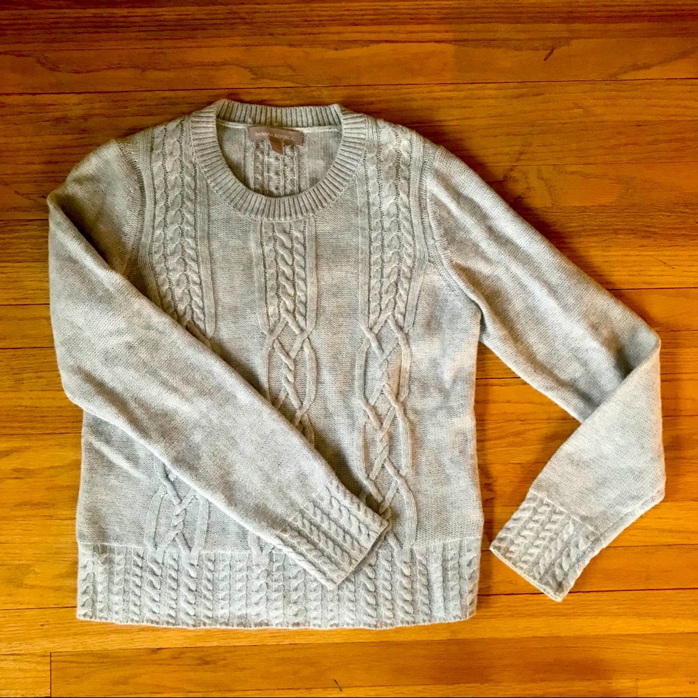 Grey Banana Republic merino sweater